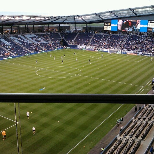 Photo taken at Victory Suite at Children&#39;s Mercy Park by Denise S. on 9/15/2012