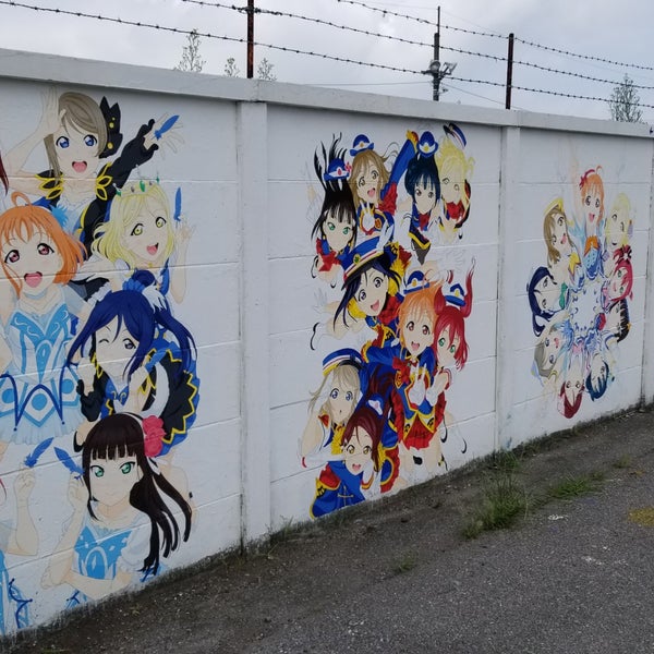 Photos At ラブライブ巨大壁画 Exhibit In 宇都宮市