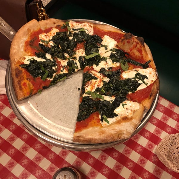 Photo taken at Lombardi&#39;s Coal Oven Pizza by Morgan M. on 9/11/2019