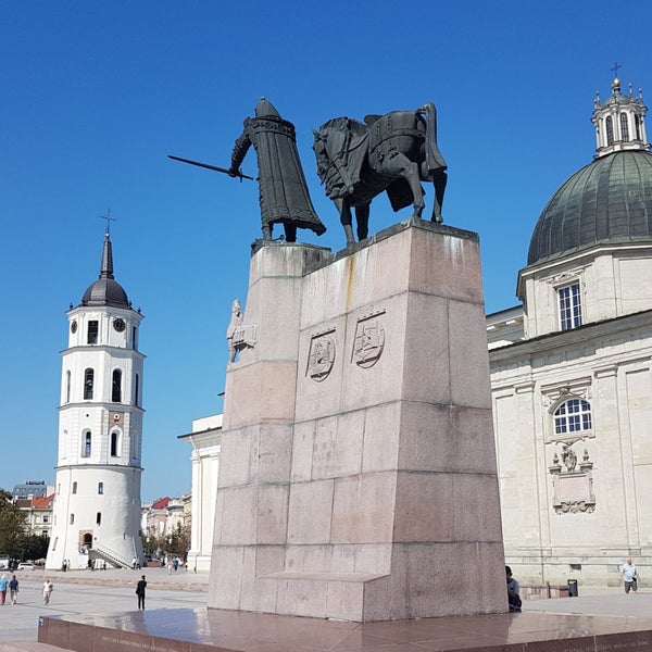 Photo taken at Great Duke Gediminas monument by Richard P. on 8/26/2019