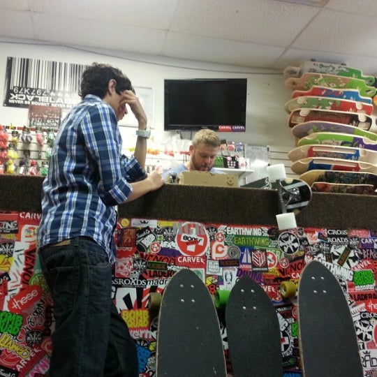 Photo taken at Carve Skate Shop by Carolyn S. on 4/21/2013