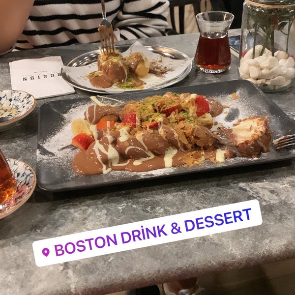 Photo taken at Boston Drink &amp; Dessert by Semih Z. on 12/30/2021