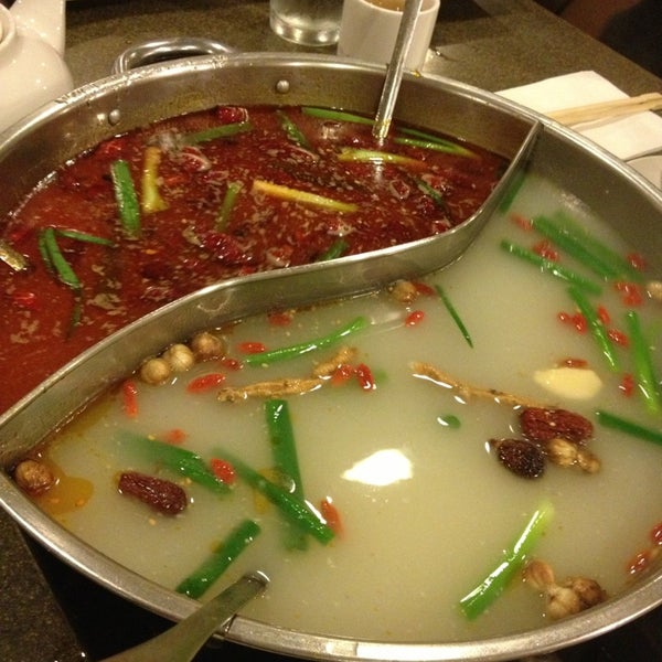 Photo taken at Mongolian Hot Pot by Lindsay on 12/28/2012