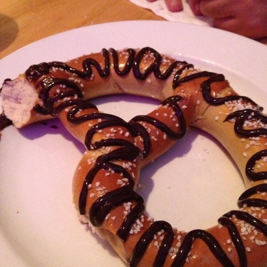 Get the pretzel covered in chocolate for a late night snack!