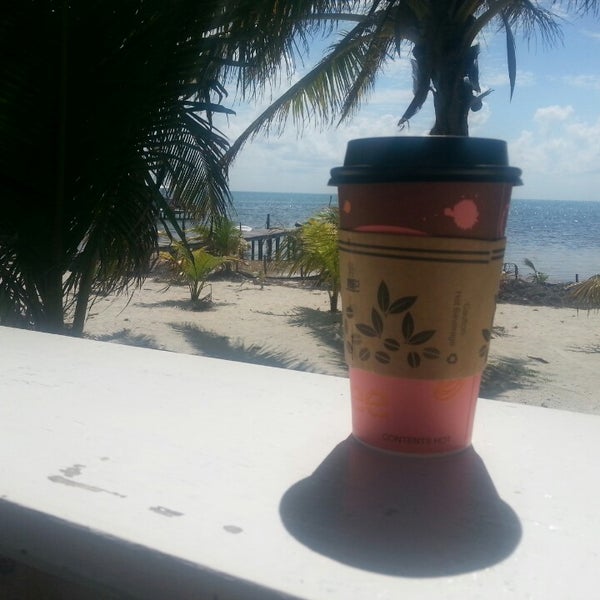 The best fresh brewed coffee in Caye Caulker, if not all of Belize! Get your caffeine fix NOW!! :)