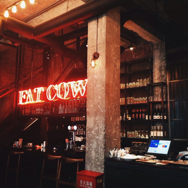 Photo taken at Fat Cow Burgers by N. S. on 3/19/2015