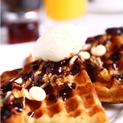Sweet, crunchy and simply wonderful – #waffles served at the threesixty° breakfast! Good Morning !