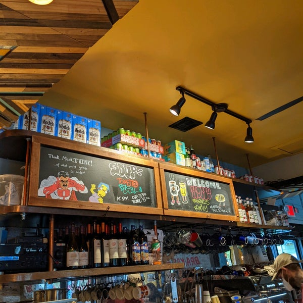 Photo taken at Bouldin Creek Café by Will S. on 11/21/2021