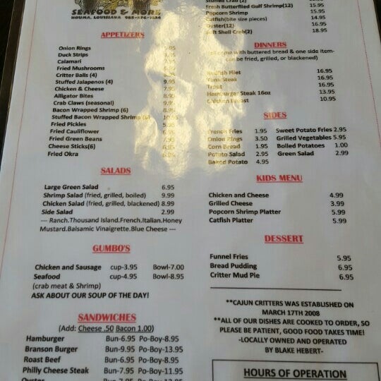 Cajun Critters Houma, LA