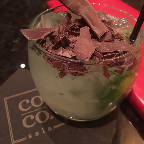 Brilliant co-cojito cocktail. My favourite! Love the chocolate addition!