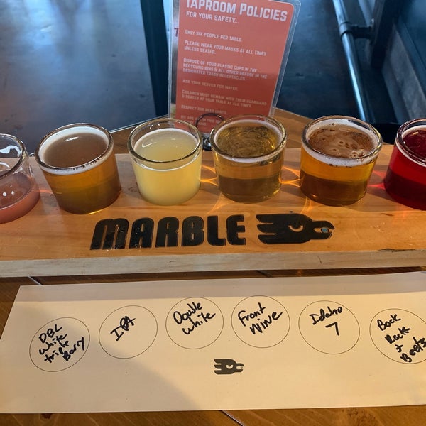 Photo taken at Marble Brewery by Jeff on 6/9/2021