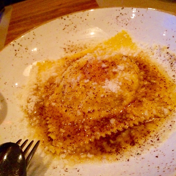 The Raviolo di ricotta is decadent and wonderful. Rich egg yolk, nutty brown butter, salty aged cheese, sweet, creamy ricotta enclosed in perfect fresh pasta to form a luxurious, sexy umami bomb.