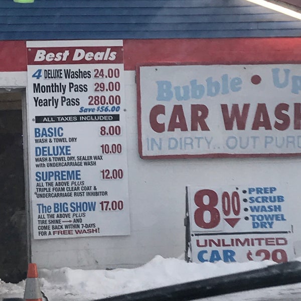 Bubble Up Car Wash. In Dirty Out Purdy Car Wash and Detail in Fairmount