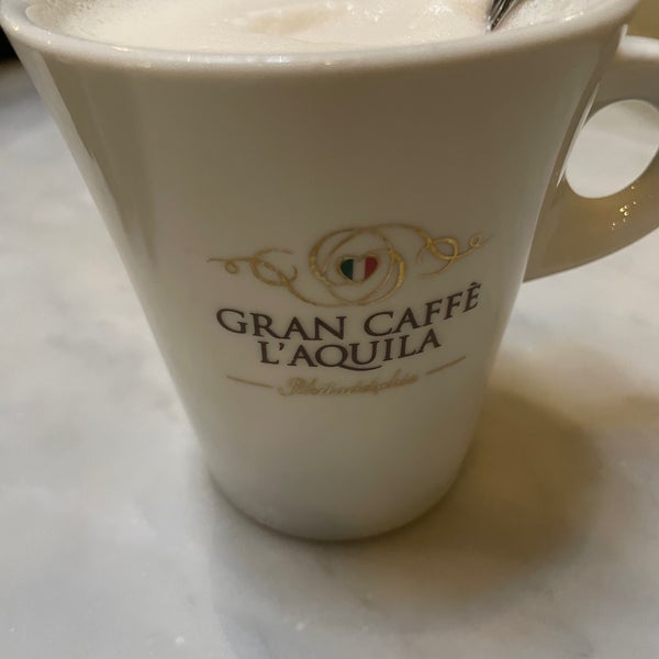Photo taken at Gran Caffe L&#39;Aquila by Phillysdon04 D. on 4/9/2023
