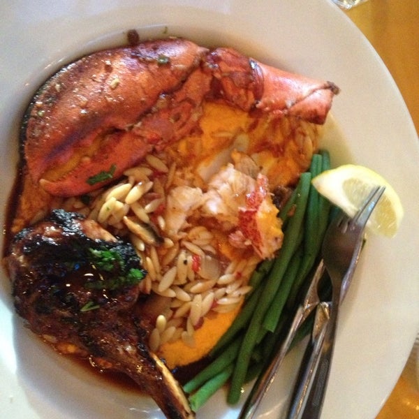 Lobster & lamb!  Yum.
