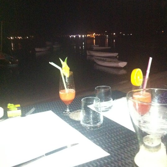 Photo taken at Les Canisses Resto &amp; Plage by Natalie B T. on 12/22/2012