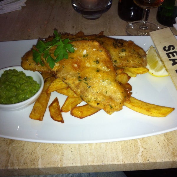 Photo taken at Fish &amp; Chips 21 Dlouha St. by Jan P. on 4/25/2013
