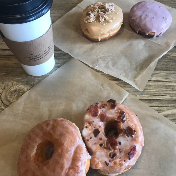 Photo taken at Glazed Gourmet Doughnuts by Emily on 10/8/2017
