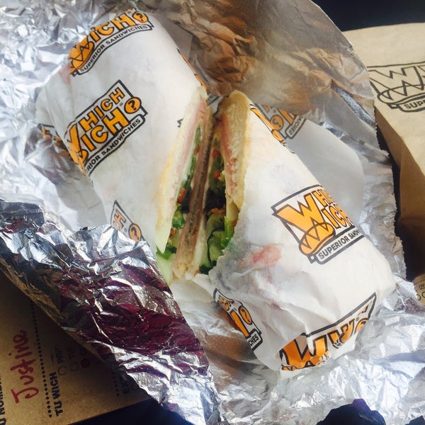 Photo taken at Which Wich? Superior Sandwiches by Justine R. on 4/10/2017