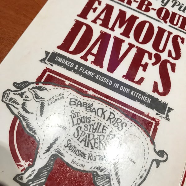 Photo taken at Famous Dave&#39;s Bar-B-Que by Chris S. on 2/22/2017