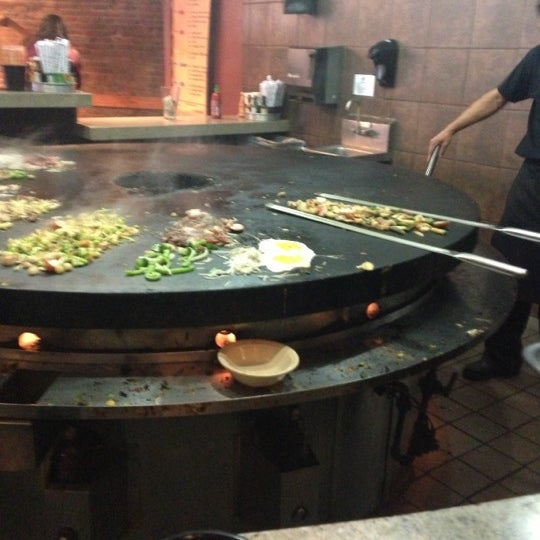 Photo taken at bd&#39;s Mongolian Grill by Steve D. on 11/1/2012