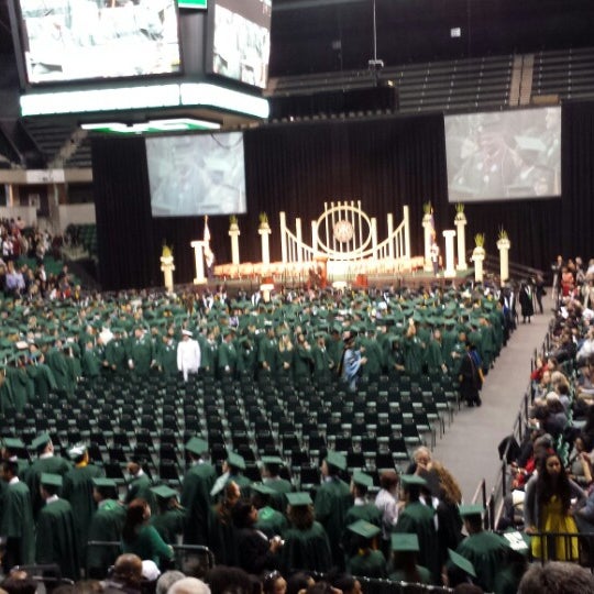 Photo taken at EMU Convocation Center by Andrea E. on 4/27/2014