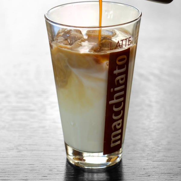 Iced Latte Macchiato for the hot days.