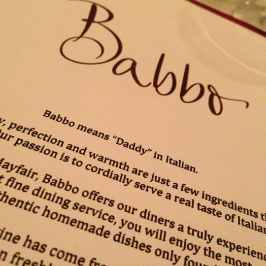 Photo taken at Babbo by Talal M. on 11/9/2012