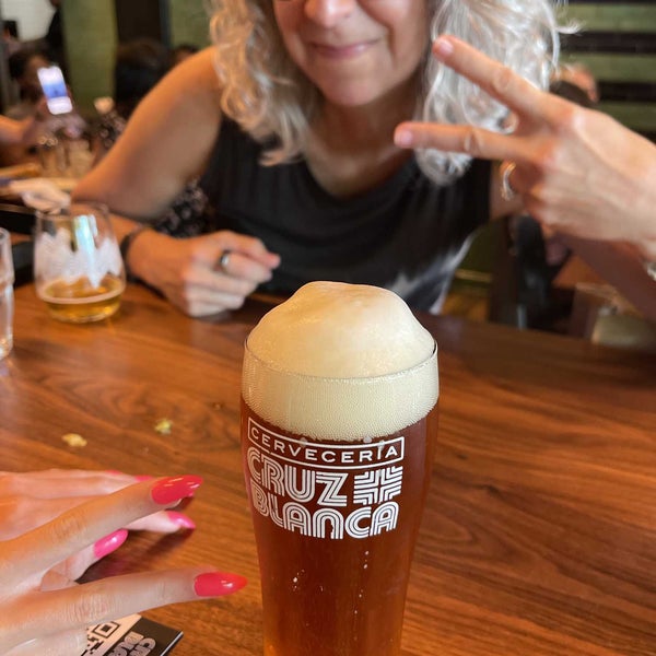 Photo taken at Cruz Blanca Brewery &amp; Taquería by Chris M. on 6/24/2022