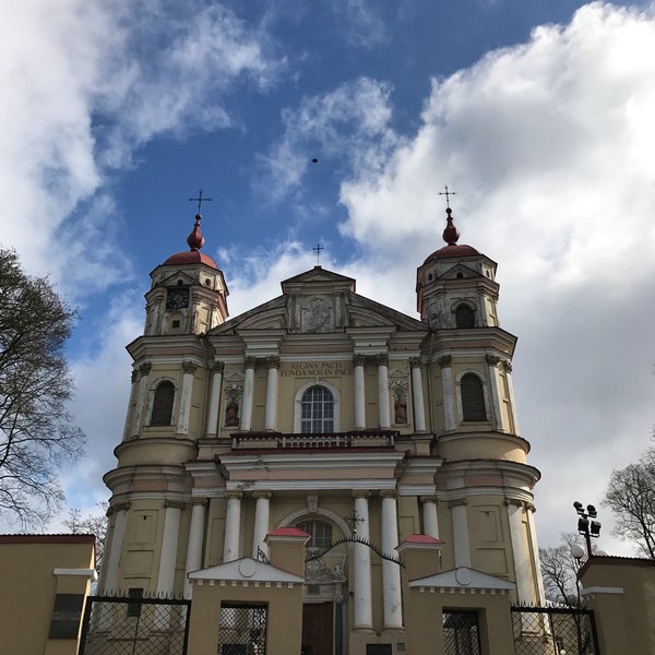 Photo taken at Šventų apaštalų Petro Ir Povilo Bažnyčia | Church of St Peter and St Paul by Kirsten A. on 4/22/2017