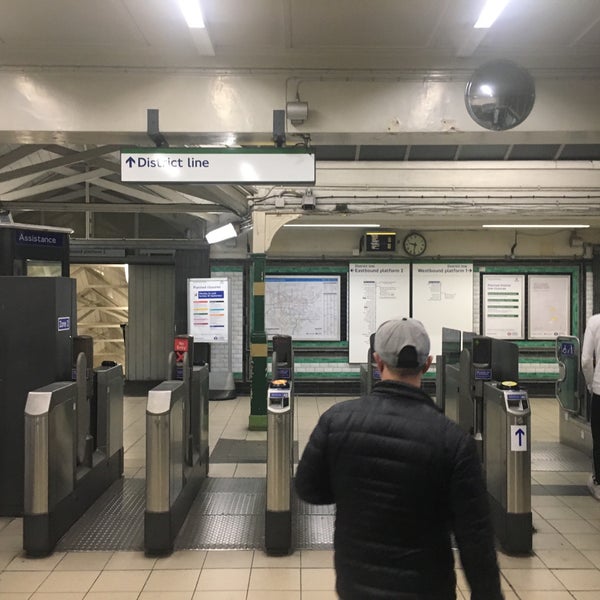 Photo taken at West Kensington London Underground Station by Valeriy V. on 9/29/2018