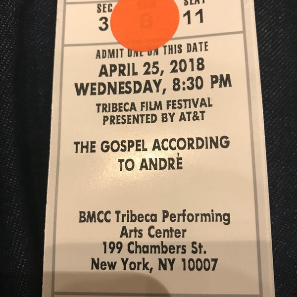 Photo taken at Tribeca Performing Arts Center by J B. on 4/26/2018