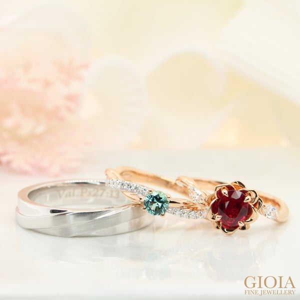 Customised Wedding Ring Identical crossover twisted wedding rings symbolically showcase the unity of marriage.