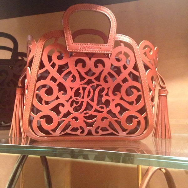 Ralph lauren vachetta scroll tote hotsell