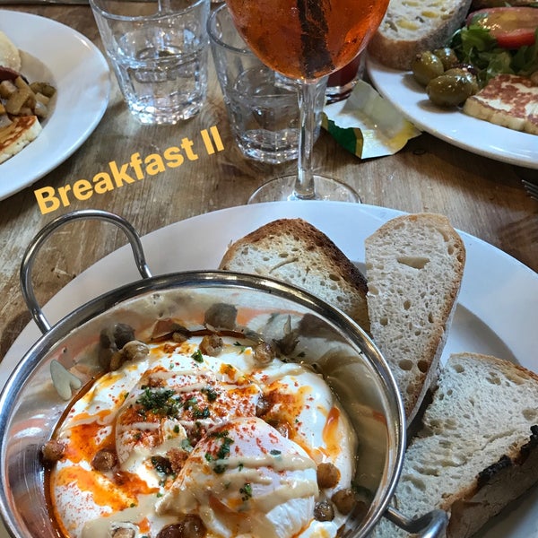 The brunch was great - delicious bread and eggs!!