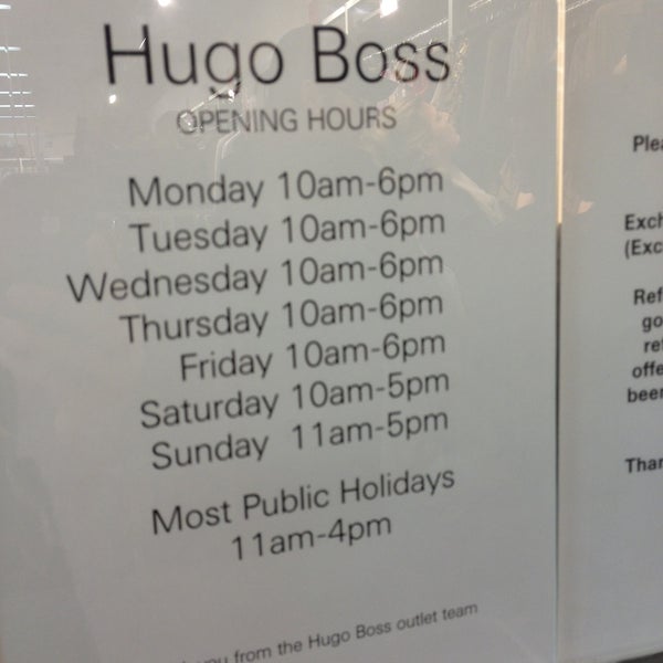 hugo boss factory outlet preston