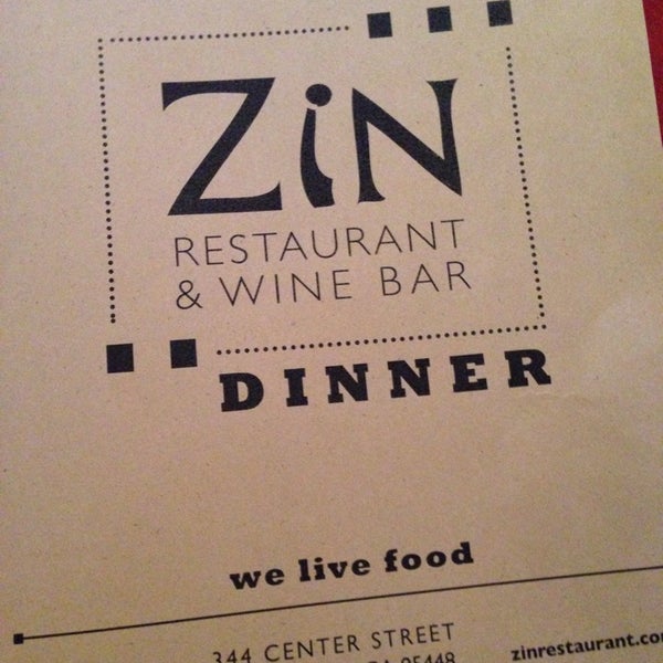 Снимок сделан в Zin Restaurant &amp; Wine Bar пользователем Michael B. 6/1/2014