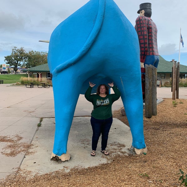 Photo taken at Paul Bunyan &amp; Babe The Blue Ox by Jess S. on 9/22/2019
