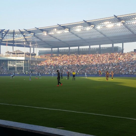 Photo taken at Field Club at Children&#39;s Mercy Park by Chris W. on 8/2/2014