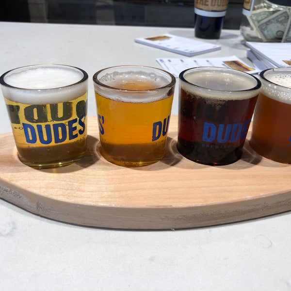 Photo taken at The Dudes&#39; Brewing Co. by Pablo V. on 1/5/2019