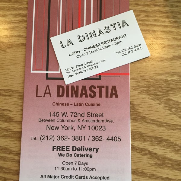 La Dinastia Chinese Restaurant in Upper West Side