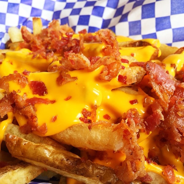 You don't come here for the salad, so you might as well go all out and enjoy their excellent fries when you're here. These are the bacon cheese fries.