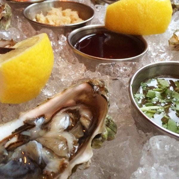 Kick off your dinner with the West Coast oysters with your cocktails.