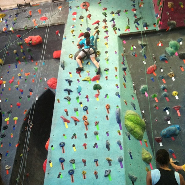Photo taken at Brooklyn Boulders by Emily C. on 6/2/2013