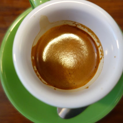 Roasted locally in Greenpoint, Cafe Grumpy's Heartbreaker blend (and an occasional single origin) espresso is showcased well by their talented baristas, almost always good & sometimes transcendent.