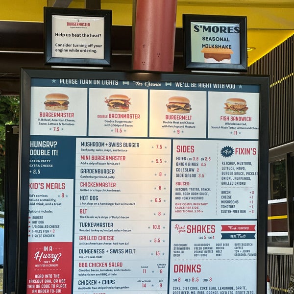 Burger master menu online
