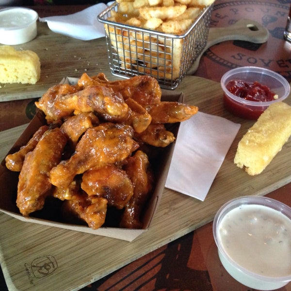 Great wings, small and crispy on the outside