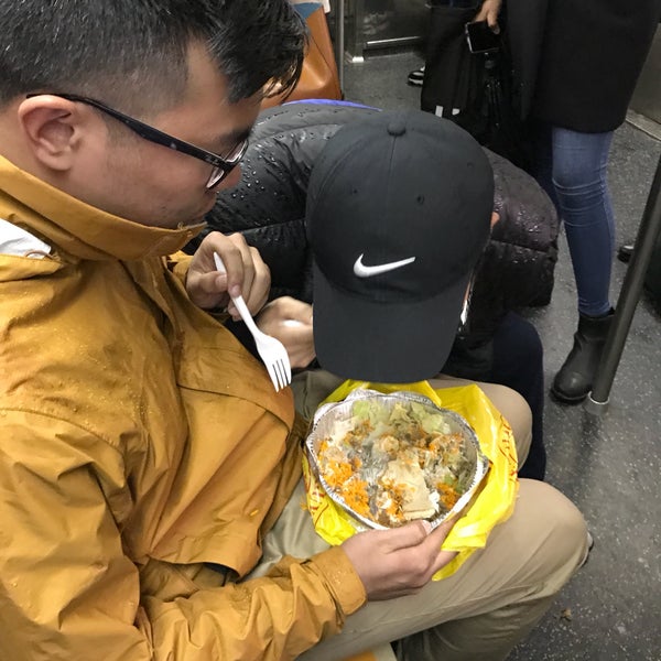 Photo taken at The Halal Guys by Patrick X. on 3/28/2017