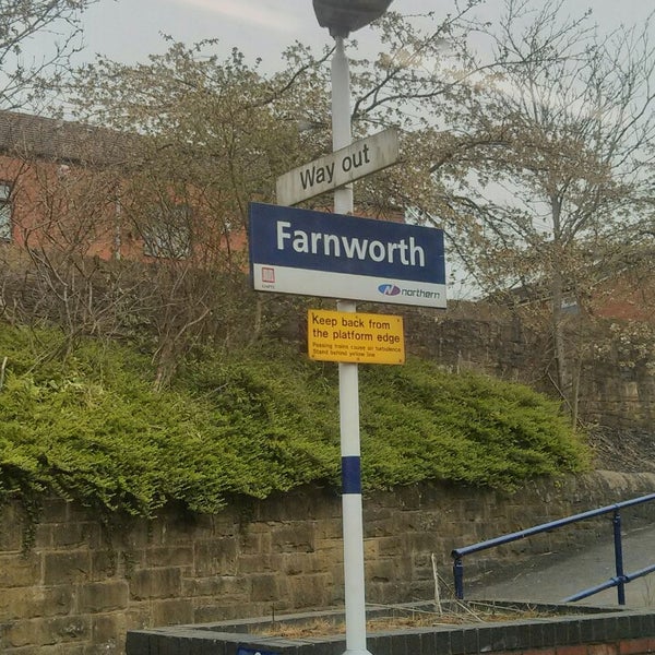 Farnworth Railway Station (FNW) Bolton, Lancashire