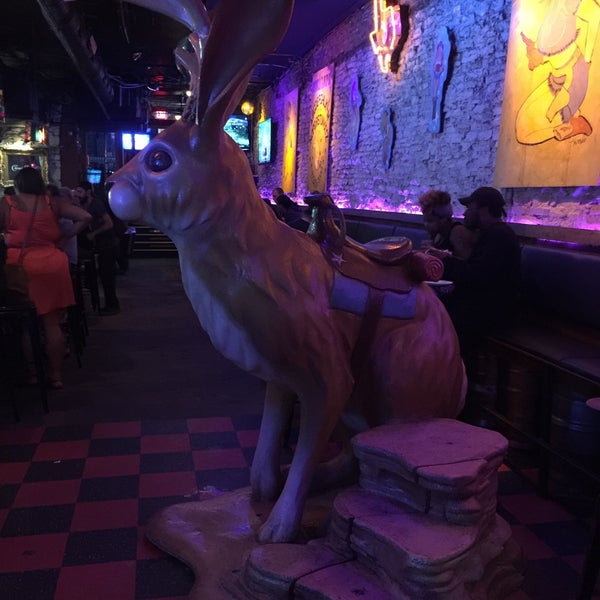 There's a giant jackalope, that's enough to come and grab a drink here.